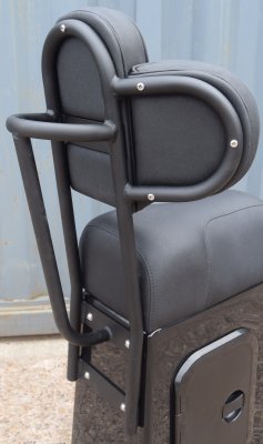 Winged backrest with down bar