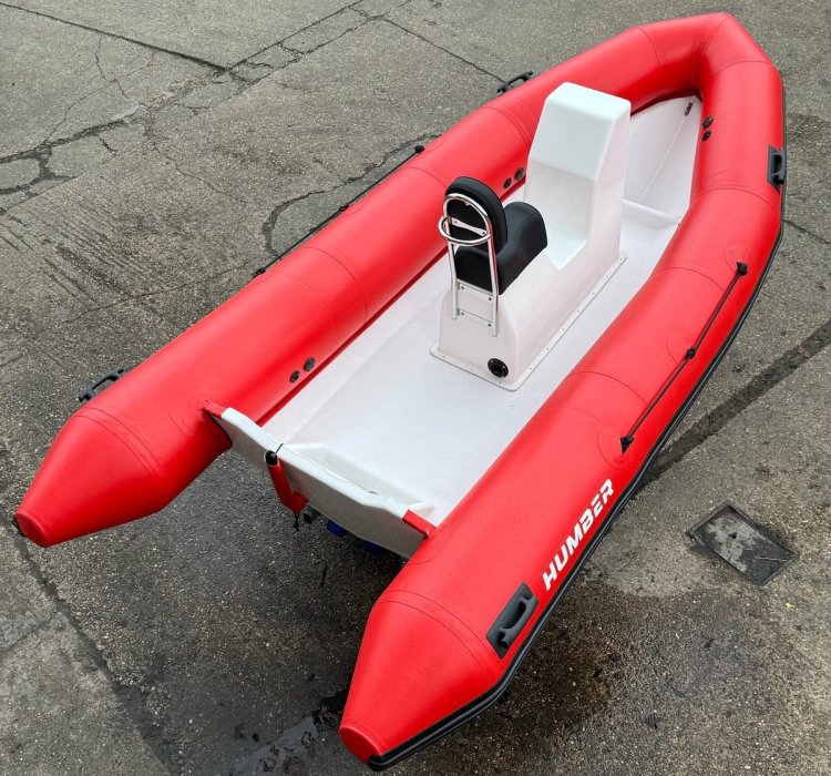 Humber Assault 4.5m Professional RIB Red Tube / White Hull - 770A